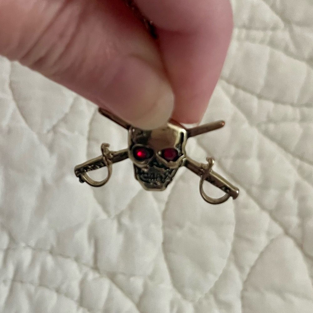 Nautical Pirate Ship Charm Bracelet with Skull and Treasure Charms Cape Cod - Picture 5 of 5
